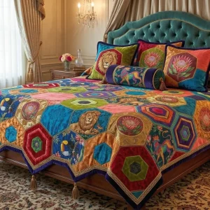 Hexagon Puzzle Quilts: A Guide to Modern Geometric Design 7 Hexagon puzzle quilts 14