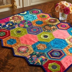 Hexagon Puzzle Quilts: A Guide to Modern Geometric Design 11 Hexagon puzzle quilts 4