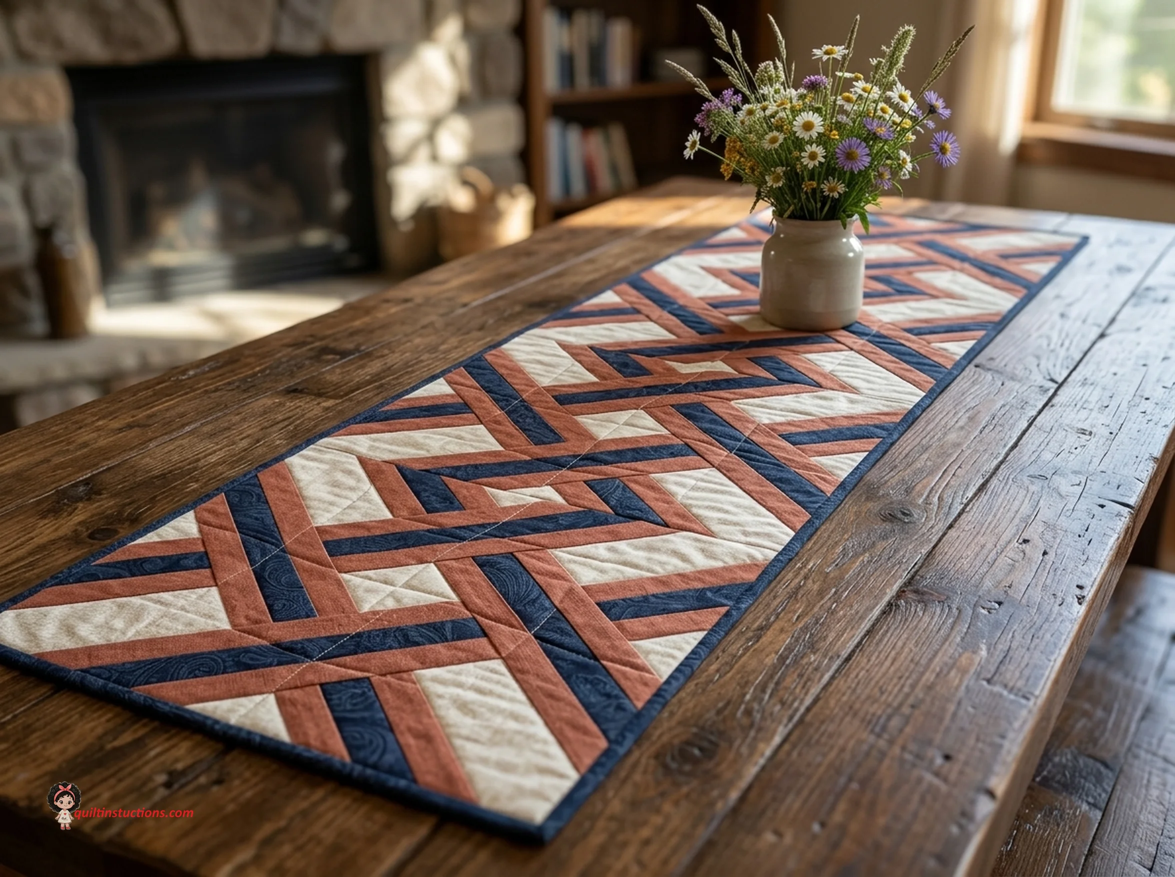 Irish Plaid Quilt Block: Free Pattern and Sewing Guide 3 The Irish Plaid block styled in a modern home setting