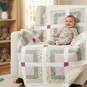 Jungle Path Baby Quilt: Free Pattern & Sewing Guide 9 Blazing Arrows quilt block