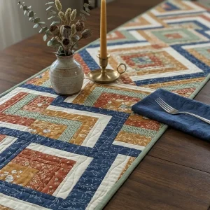 Peach of Mind Quilt: Modern Log Cabin Pattern by AGF Studio 10 Peach of Mind Quilt 7