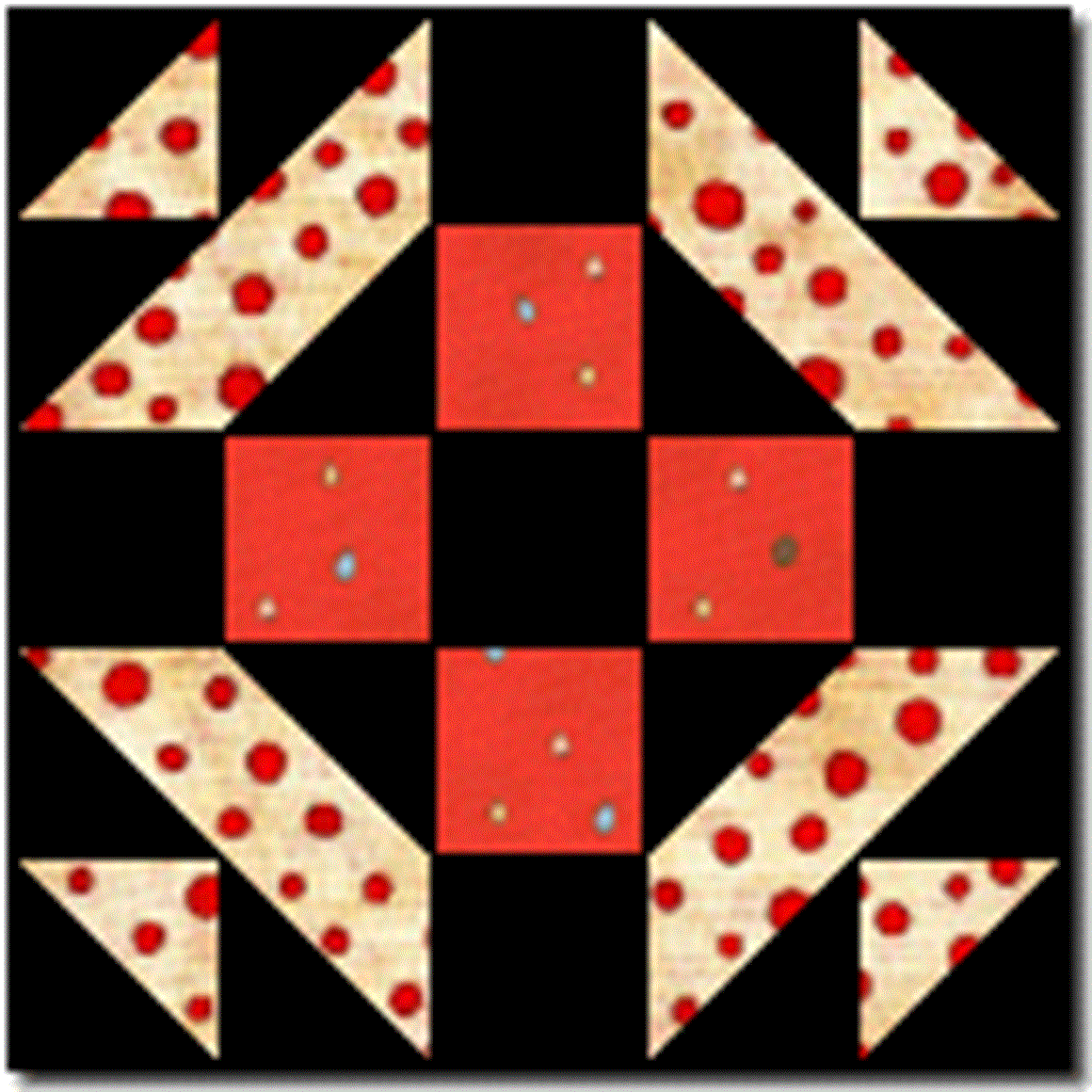 Red Cross Block Quilt: Free Pattern & Sewing Guide 2 Original Red Cross Block technical diagram