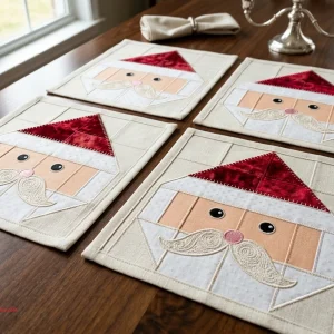 Free Santa Face Block Pattern: Festive Quilting Tutorial 4 Santa Face Block 5
