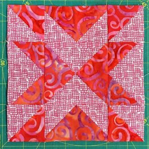Blazing Arrows Quilt Block Tutorial: Free PDF Patterns 5 blazing arrows quilt block done