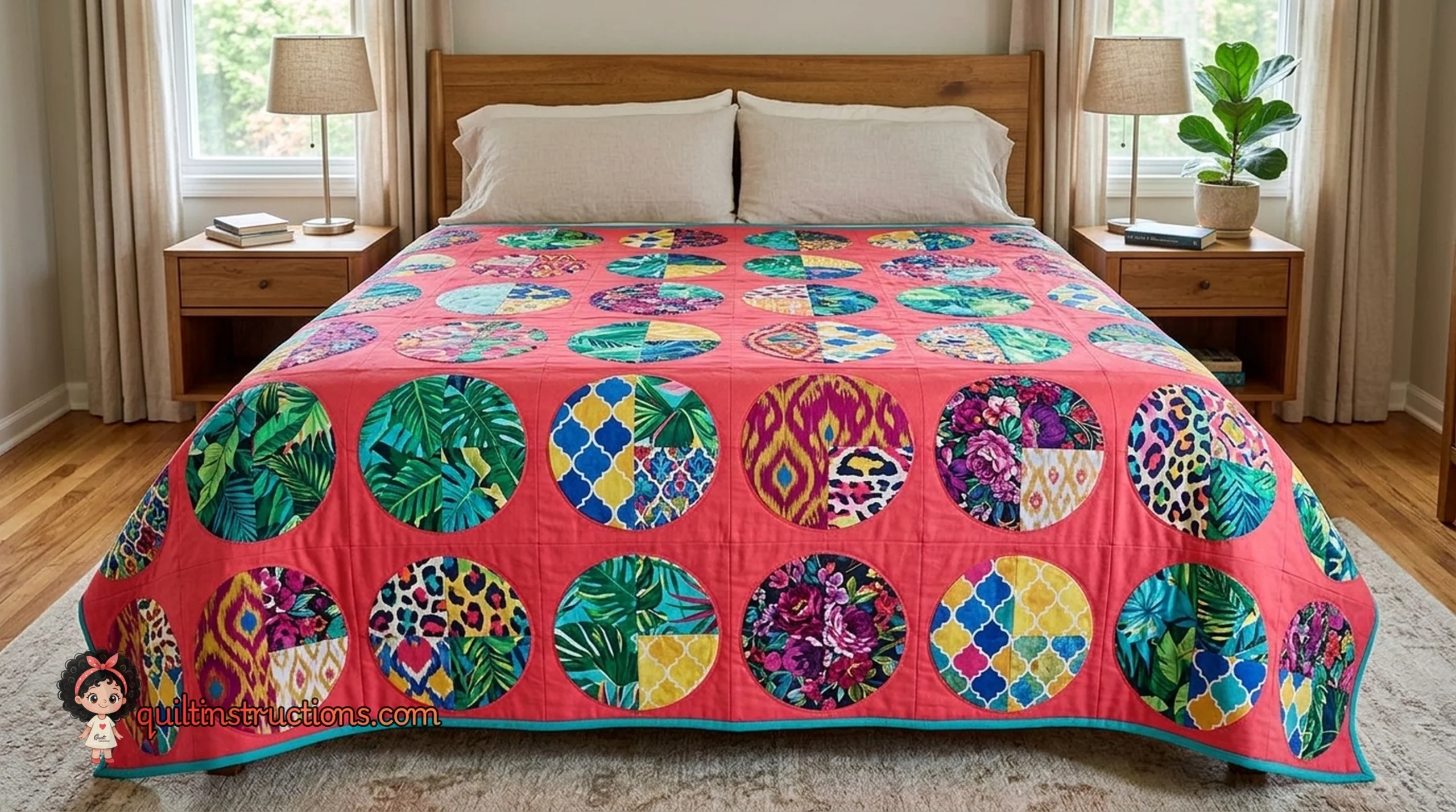 Soft pastel version of the Peach Slices Quilt BY TEAM QUILT INSTRUCTIONS Soft pastel version of the Peach Slices Quilt BY TEAM QUILT INSTRUCTIONS